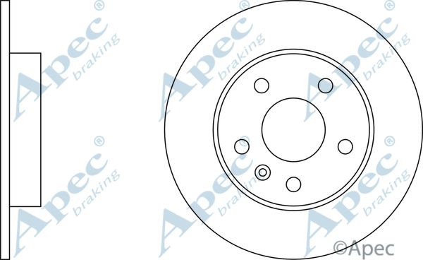 APEC BRAKING Jarrulevy DSK806